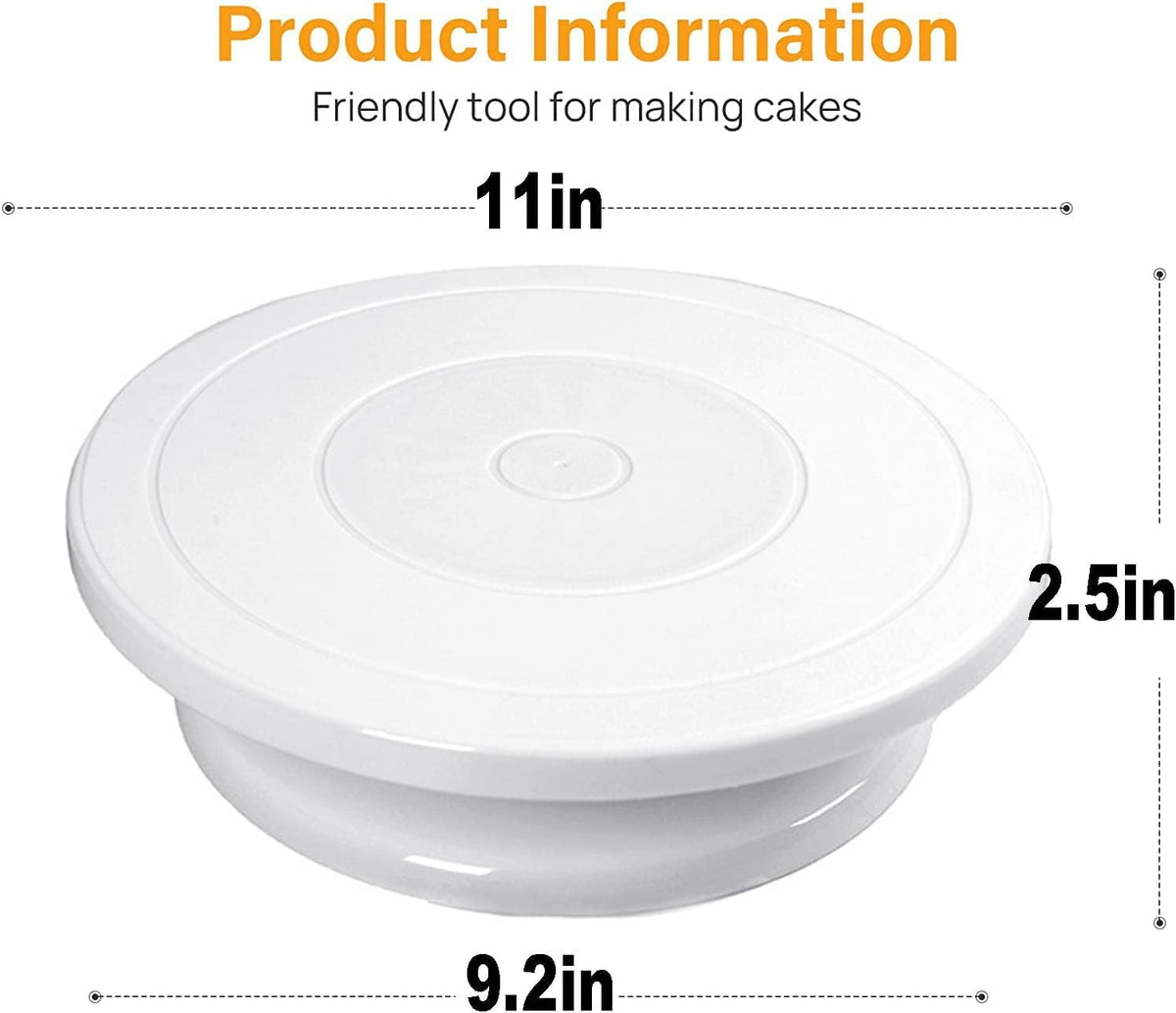 Cake Decorating Turntable, 11" Cake Decorating Supplies Revolving