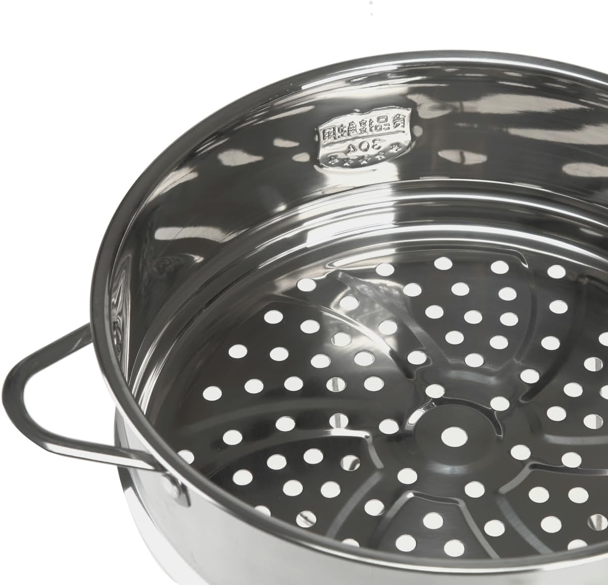 Stainless Steel Dumpling Steamer Basket,Insert for Pot Cooking(9.44INCH）