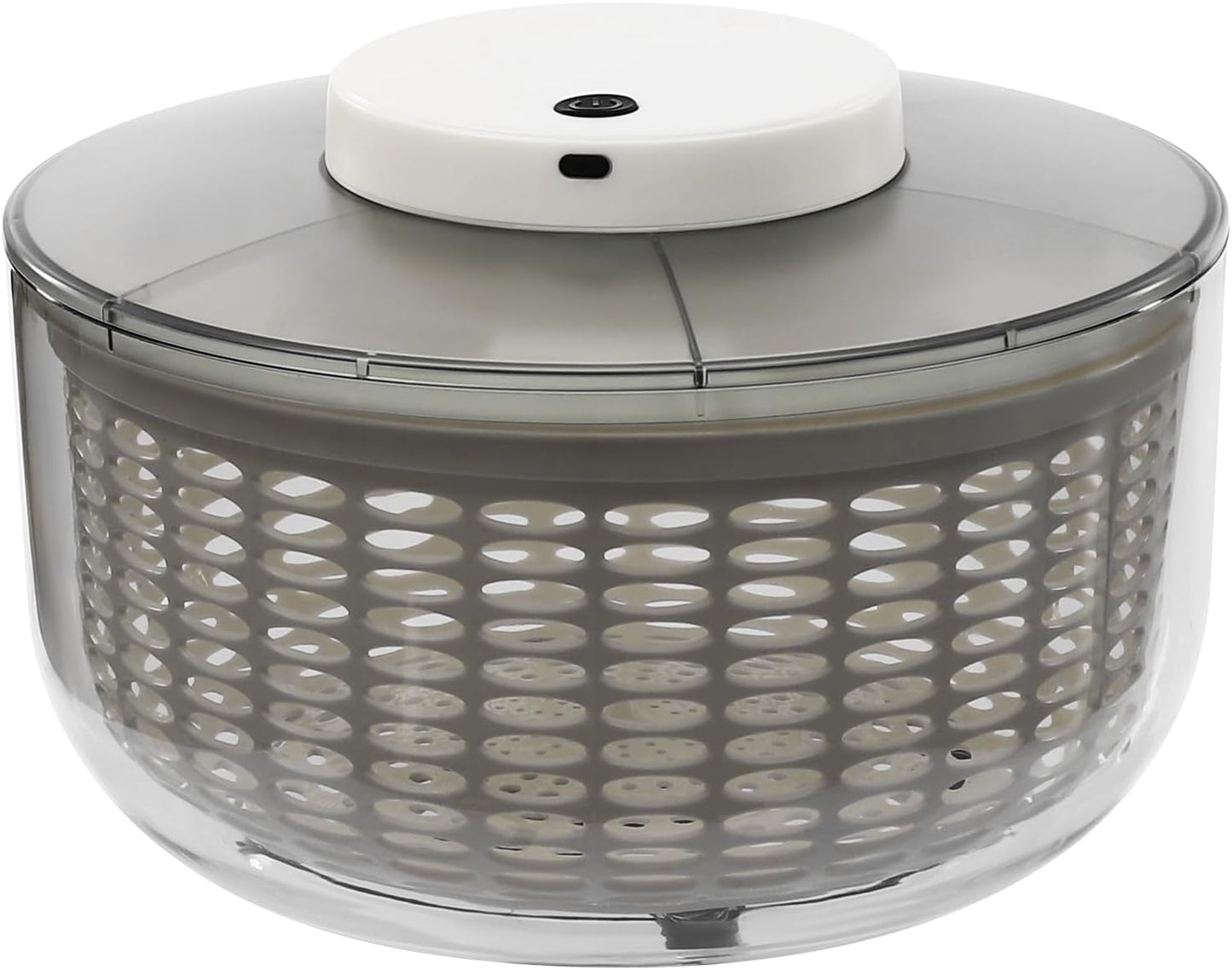 Electric Salad Spinner 6.34 Quart, USB Rechargeable Automatic Lettuce Spinner with One-Button Start, Large Capacity Vegetable Washer and Dryer for Kitchen, Salad Greens, Fruits, Herbs