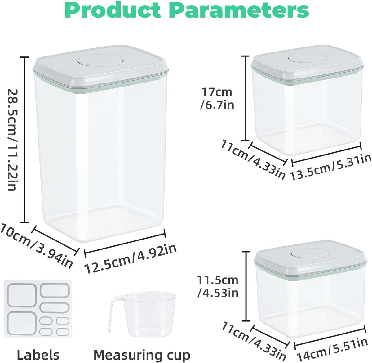 TBMAXS Versatile Storage Container Bin with Pop-up Lid & Scoop, Rice Flour Container Dog Cat Food Storage Container, Laundry Room Organization Household Essentials Kitchen Pantry Organizers