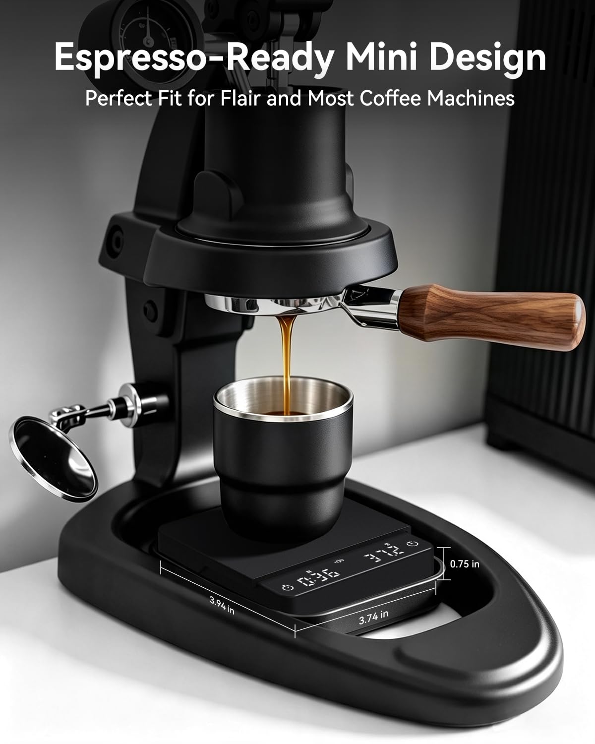 Espresso Coffee Scale with Timer 0.1g Precision Shot Scale