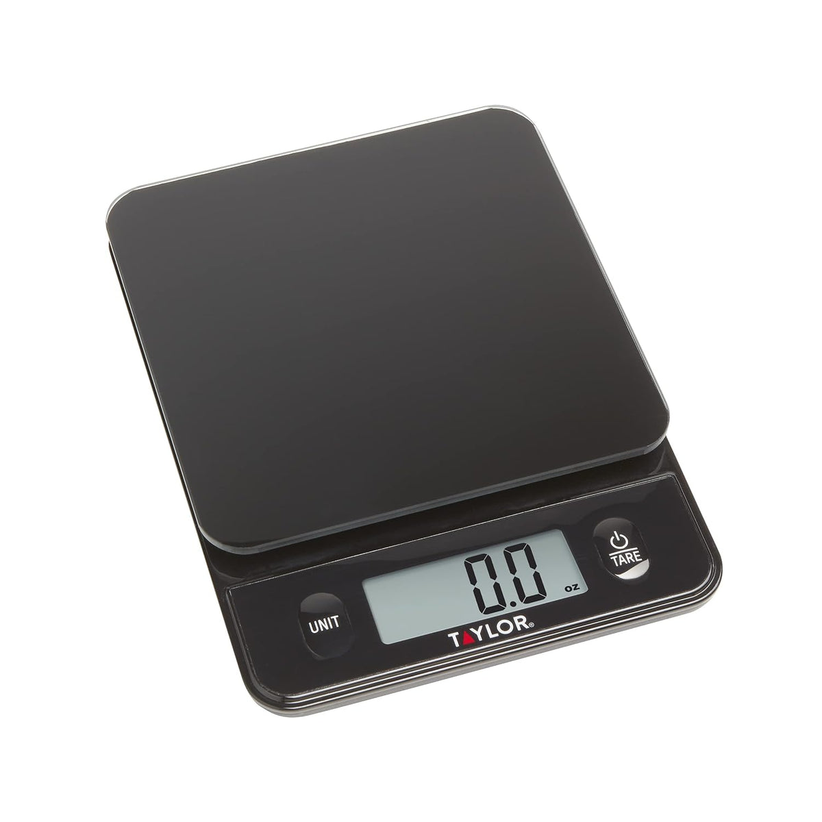 Taylor Digital Kitchen Food Scale with Black Glass Top - 11 lb Max Capacity