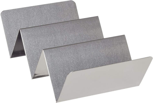 Metal Taco Holder - Stainless Steel Taco Trays- Dishwasher, Oven, and Grill Safe - Great for Sandwiches and Hotdogs Too (1)