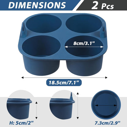 Webake Silicone Air Fryer Muffin Pan for Baking Egg Bites Silicone Mold, Nonstick 1.8 Inch Mini Muffin Tin BPA Free Set of 2
