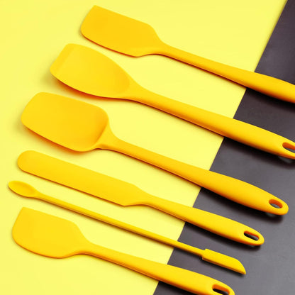 Tomorotec Silicone Spatulas 5-Pack Food Grade Flexible Steel Core, Heat Resistant Dishwasher Safe Home Kitchen Restaurant Culinary Seamless Utensil Non-Stick Scratch-Free Scraper Baking Cooking Pastry