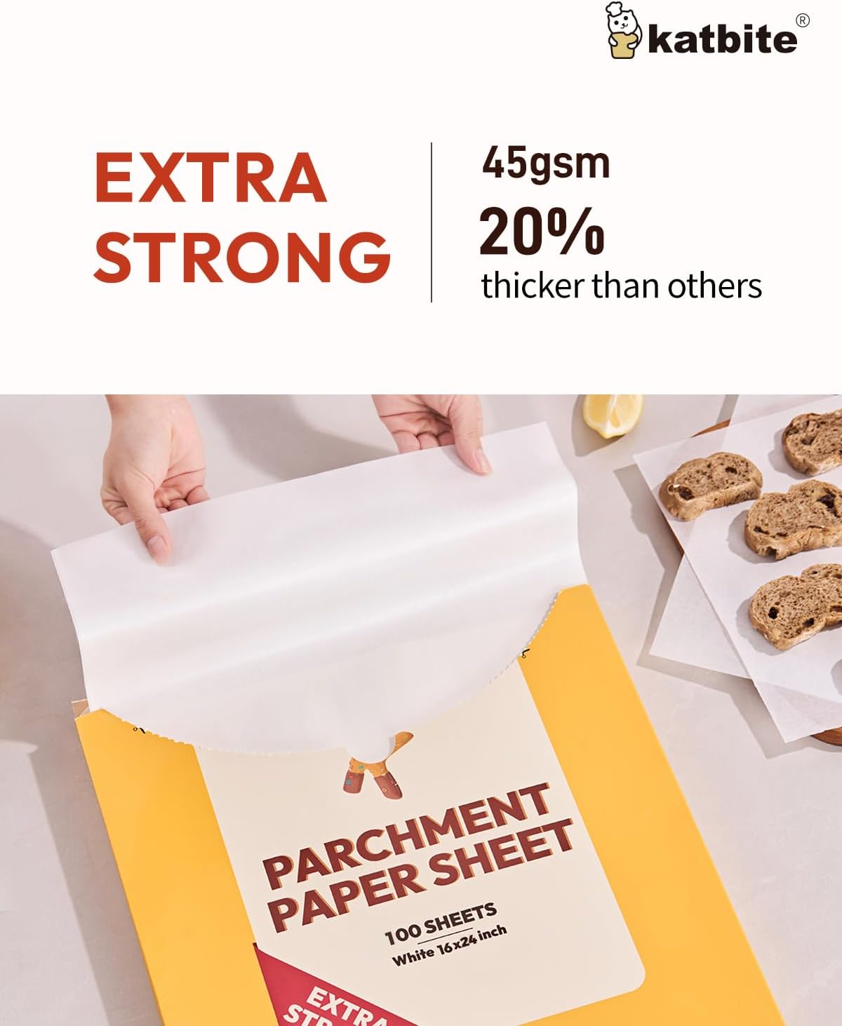 Katbite Hamburger Patty Paper 1000Pcs, 5.5"x5.5" Non Stick Parchment Paper Squares Sheets for Patty Seperate, Burger Press, Ground Beef, Freezing or Candy Wrappers, Use for Oven, Microwave or Freezer
