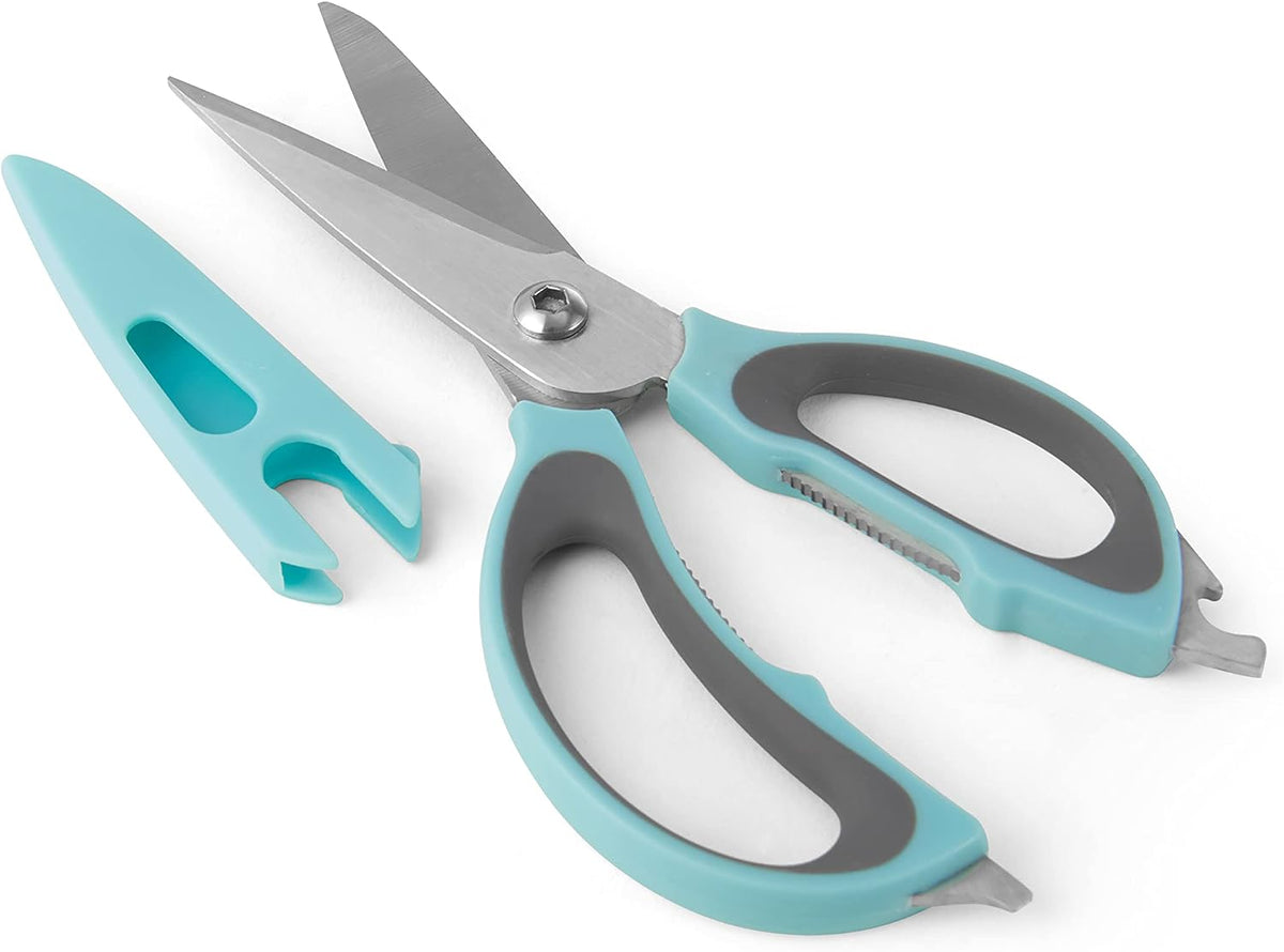 Farberware 4-in-1 Kitchen Scissors, High Carbon Stainless Steel, Black