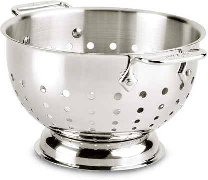 All-Clad Stainless Steel Colander 3 Qt Pasta Strainer