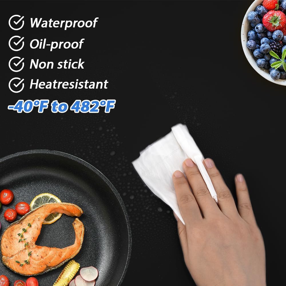 Extra Large Silicone Mat, 31.5x23.6 Inch Heat Resistant Mat for Kitchen Counter, Non Stick Silicone Baking Mat for Dough and Pastry, Thick Silicone placement Countertop Protector, Black countertop mat