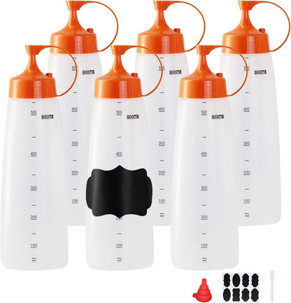 32 oz / 1000 ml Plastic Squeeze Bottles 3-Hole