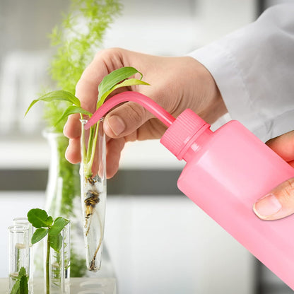 Wash Bottle 2pcs 250ml/8oz Safety Watering Tools, Economy Plastic Squeeze Washing Cleaning With Narrow Mouth Scale Labels for Medical Succulent Irrigation Plant (Black)