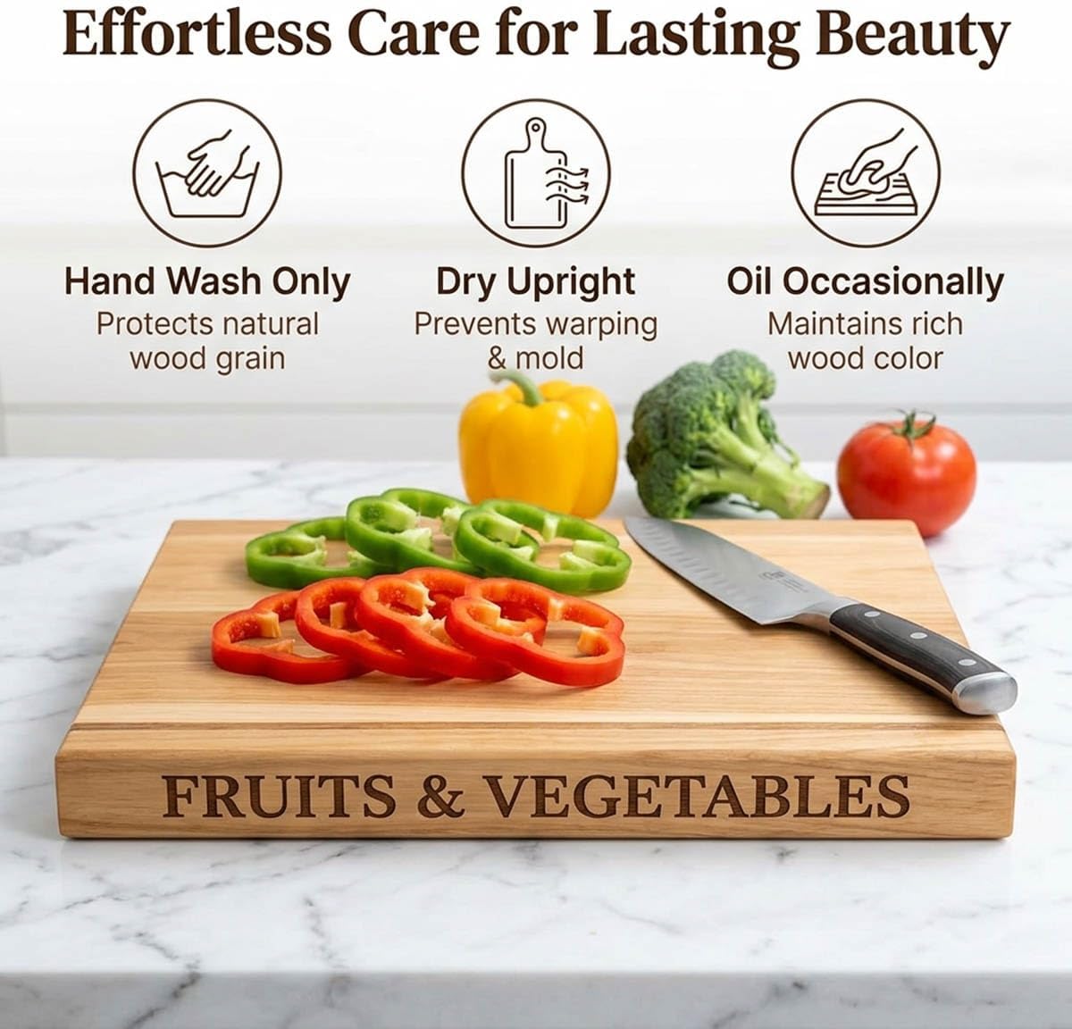 Large Wood Cutting Boards Set of 3 for Kitchen Meal Prep & Serving, Cutting Board That Looks like Books, Wooden Charcuterie Chopping Board with Holder Non Slip Decorative Kitchen Gift