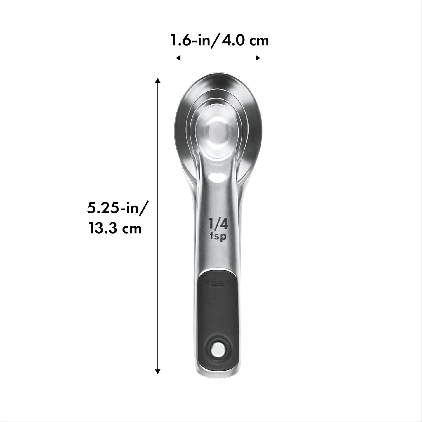 OXO Good Grips 4 Piece Stainless Steel Measuring Cups with Magnetic Snaps