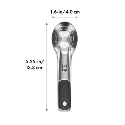 OXO Good Grips 4 Piece Stainless Steel Measuring Cups with Magnetic Snaps