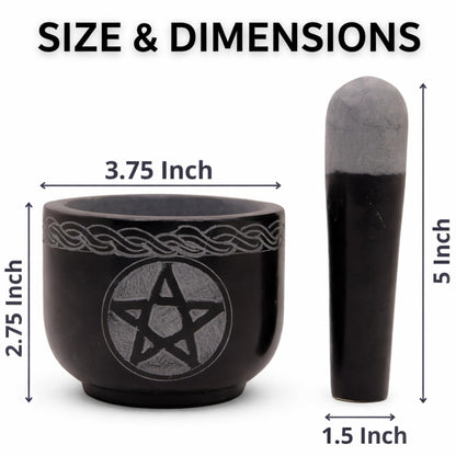 Mortar and Pestle Set, Black