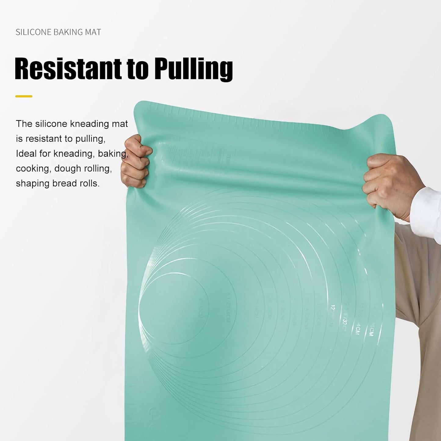 Extra Large Kitchen Silicone Pad, Extra Thick Silicone Baking Mat, Kneading Mat, Silicone Pastry Mats, Heat Resistant Non Slip Non Stick 23.6''x15.7'' Dough Mat, Mother's Day Gift for Mom Wife Women