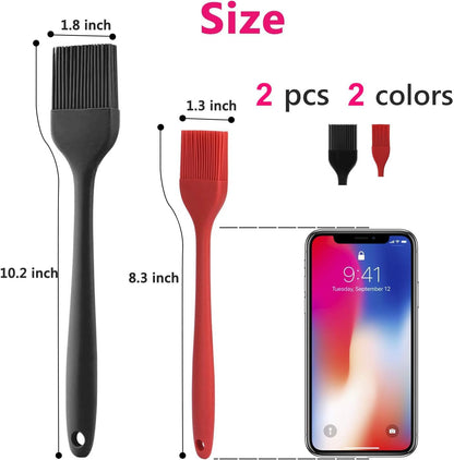 Hhyn Silicone Basting Pastry Brush Set 2 Pack