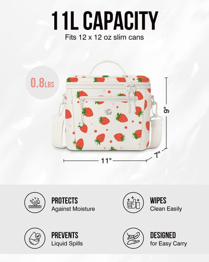 GLORIEROO Insulated Lunch Box Bag Women Girls - Waterproof Leakproof Lightweight Reusable Cooler for School Work Picnic - Back to School