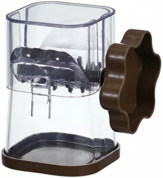 Manual Nut Chopper Hand Crank Food Chopper Nut Grinder With Grinding Detachable Base Easy Maintenance Suitable for home cooks kitchen use sundae salad prep, Coffee