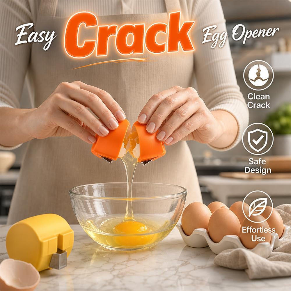 Egg Shell Opener,2026 New Quick Egg Cracker Tool for Eggs (3 PCS)