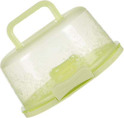Cake Carrier With Lid And Handle, Round Cake Containers For 10 Inch Cakes, Cupcake Holder, Dustproof, Pie Keeper, Portable Cupcakes Transport Container For Cakes Pie Muffin Pizza Desserts