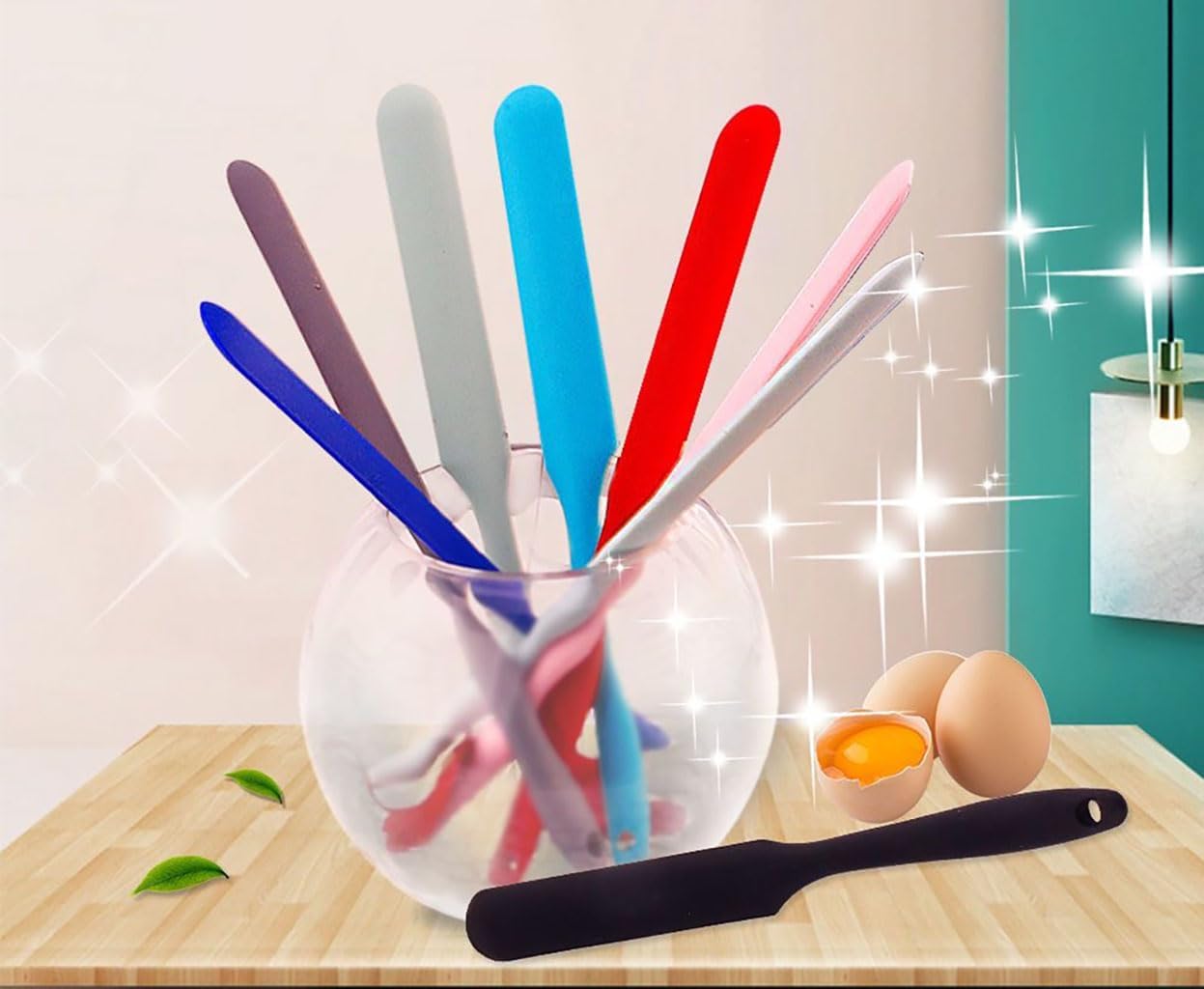 Silicone Spatula Set - 8PCS Heat Resistant Rubber Spatulas for Cooking,Baking,Mixing, Silicone Utensil Sets for Nonstick Cookware,Non-Stick Flexible Baking Cooking Tool BPA-Free