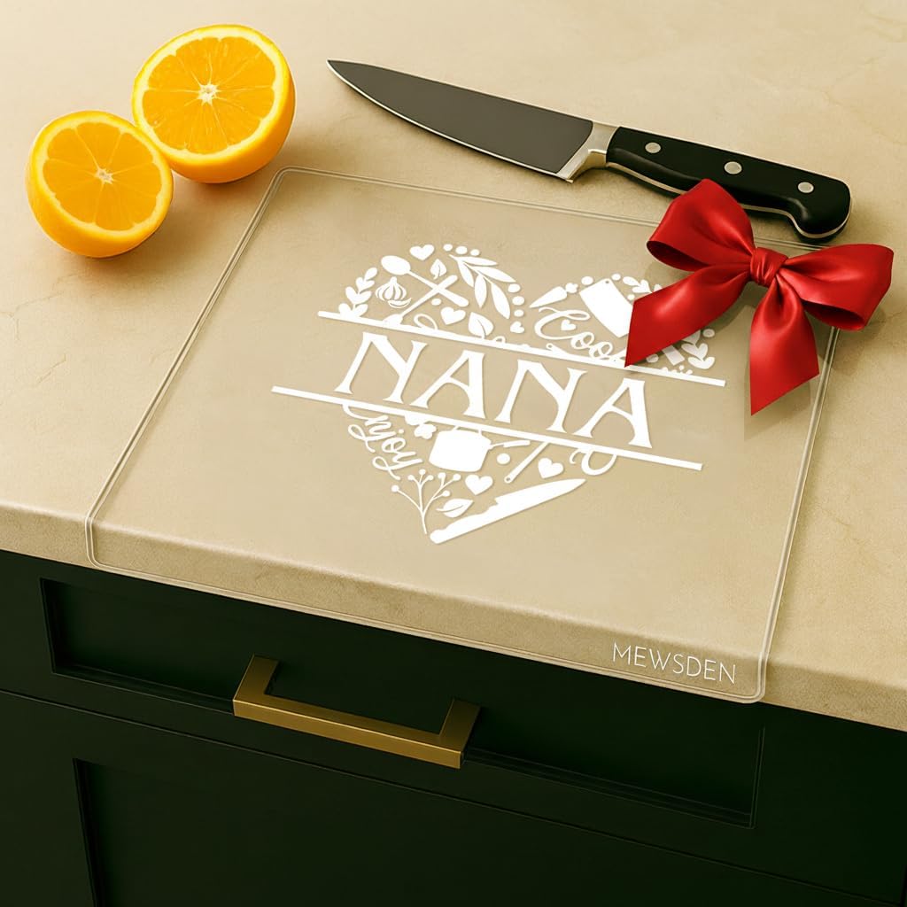 Acrylic Cutting Board with Counter Lip, Clear Cutting Boards for Countertop Protector, Cutting Board for Kitchen Counter, Non-Slip Dough Mat, Kitchen Decor Gadgets House Warming Gifts(24"x18")