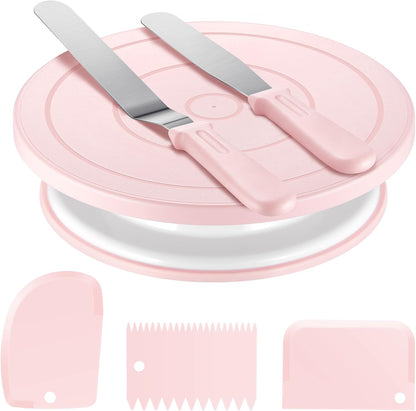 Kootek Cake Decorating Kit with Turntable Baking Supplies for Beginner Pros