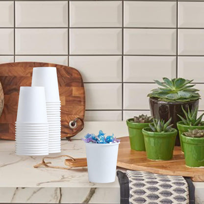 Lamosi 100 Pack 5 oz Paper Cups, Disposable Small Bathroom Cups 5oz, Mini Espresso Cups for Mouthwash, Travel, Party, Picnics, Home