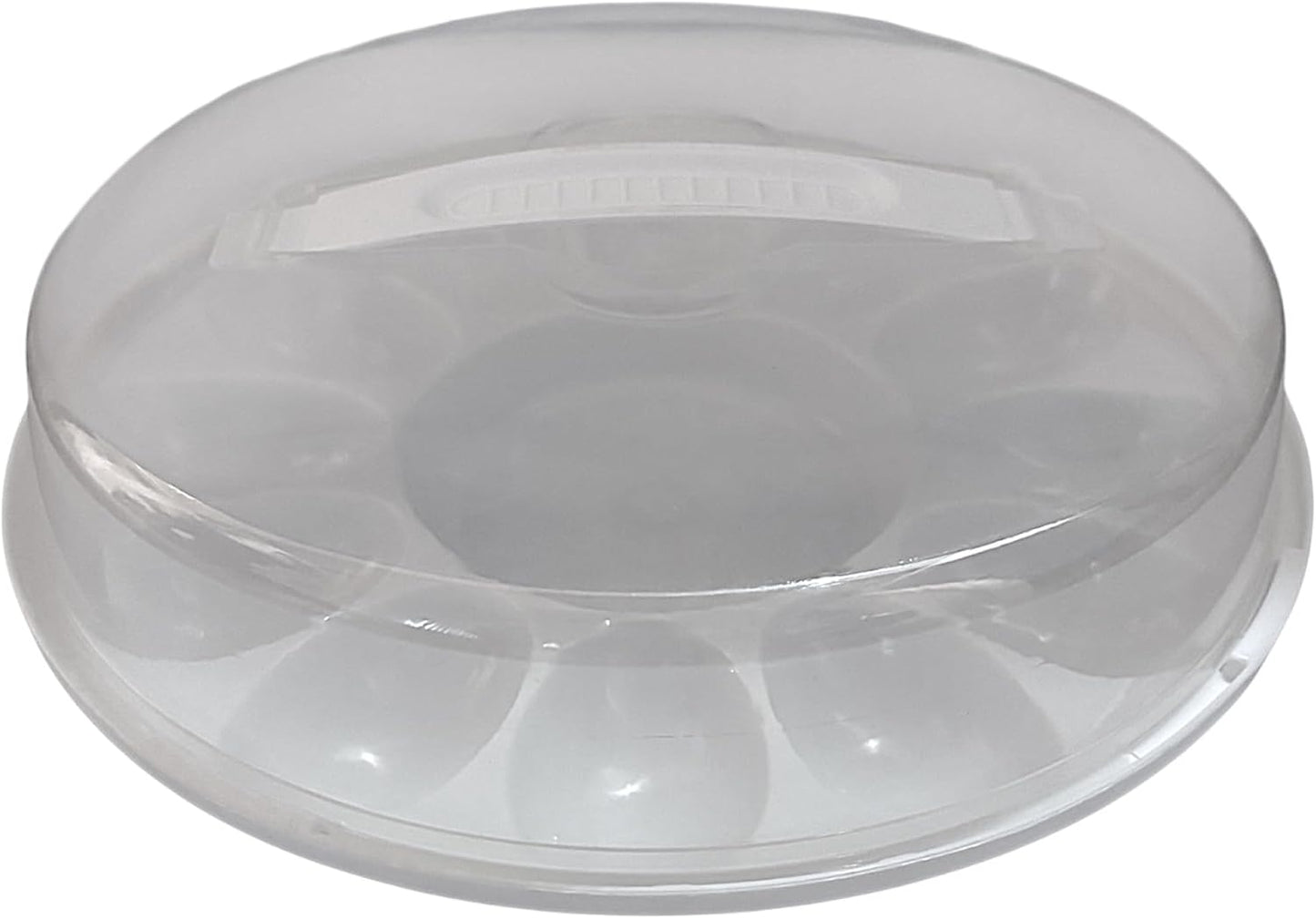 Deviled Egg Carrier with Lid 12-Slot Tray 10.375” Round BPA-Free Plastic with Handle – Freezer-Safe Egg Holder for Transport & Storage