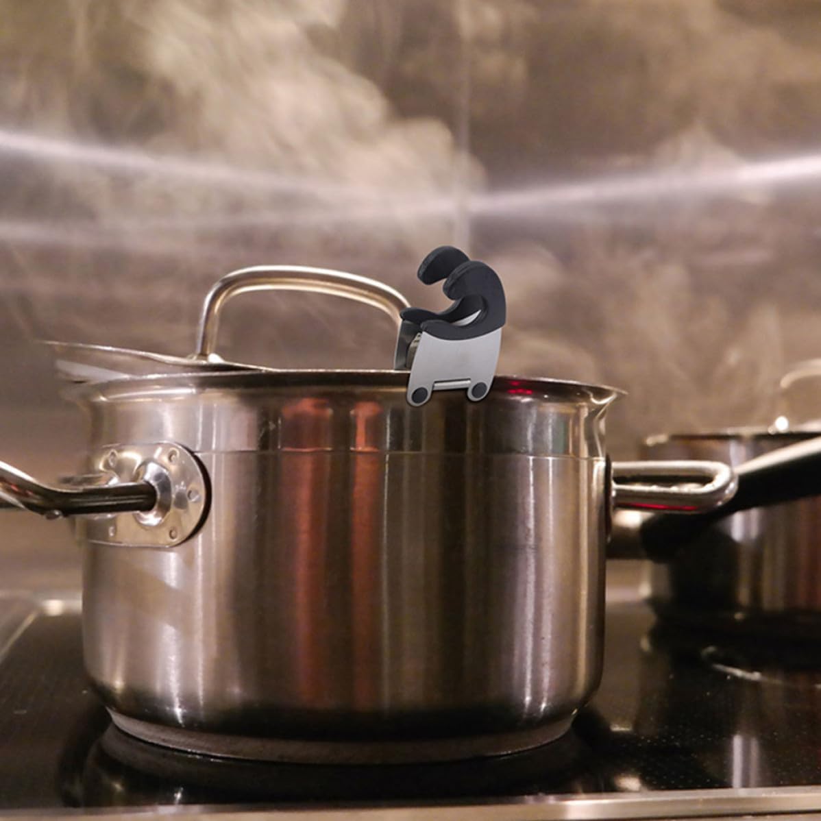 4pcs Stainless Steel Spoon Holder Clip for Pot,