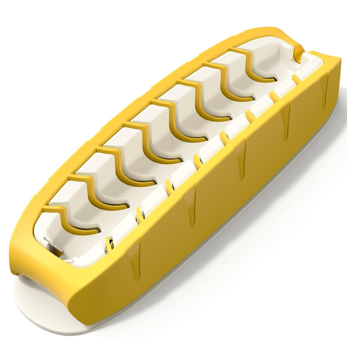 Hot Dog Slicing Tool, Stainless Steel, Yellow