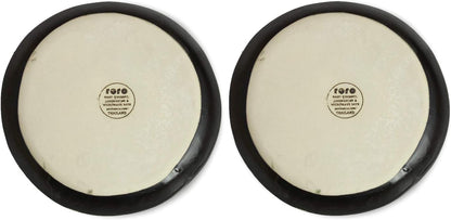 roro Handmade 2-Inch Matte Black Ceramic Pinch Bowls, Set of 6 – Versatile Stoneware for Spices, Condiments, Appetizers & Finger Foods