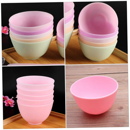 Baluue 6pcs Silicone Bowl for Clay Mask Mask Mixing Bowl Set Safe Easy to Use for Facial Diy
