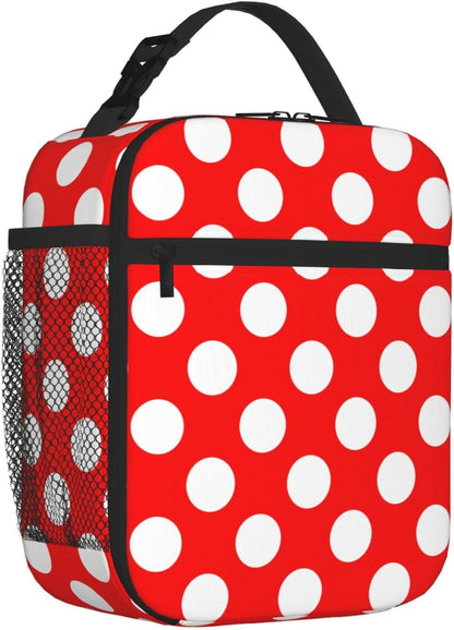 70s Retro Mushroom Floral Insulated Lunch Bag Reusable Cooler Lunch Box Portable Leakproof Thermal Container Tote Bags for Girls Boys School Travel
