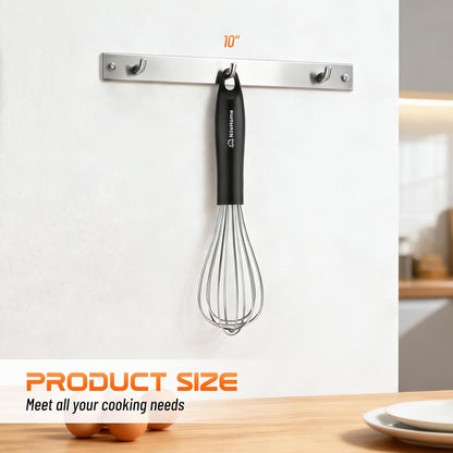 NileHome 3-Pack Stainless Steel Whisk Set, Kitchen Utensils for Cooking