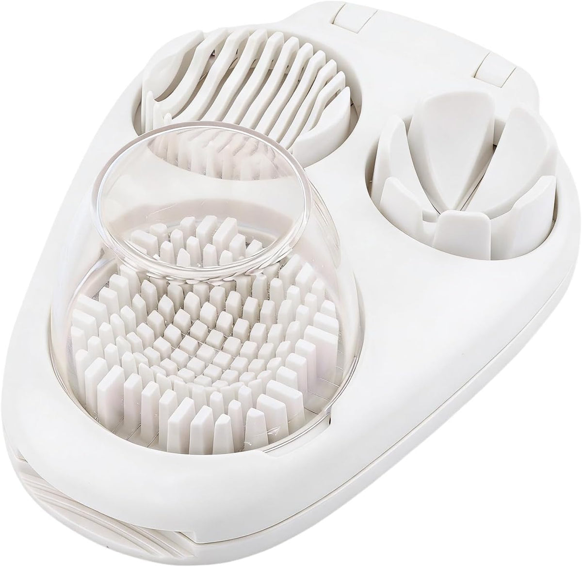 3-in-1 Egg Slicer for Hard Boiled Eggs, 3 Slice Modes Egg Cutter Dicer