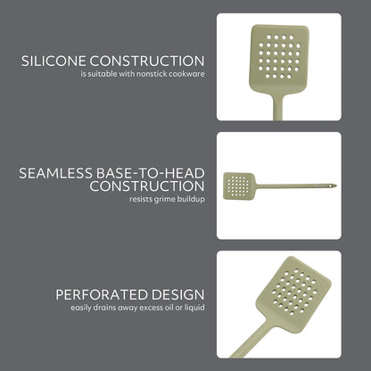 Sur La Table Kitchen Essential Mealcraft Silicone Spatula - Juniper Green