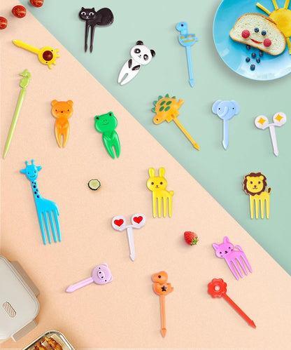 160PCS Food Picks for Kids with Storage Box, Kids Lunch Accessories for Bento Box, Animal Kids Food Picks for Picky Eater, Cute Toothpicks for Food Fruit, Fun Toddler Food Picks - BPA Free