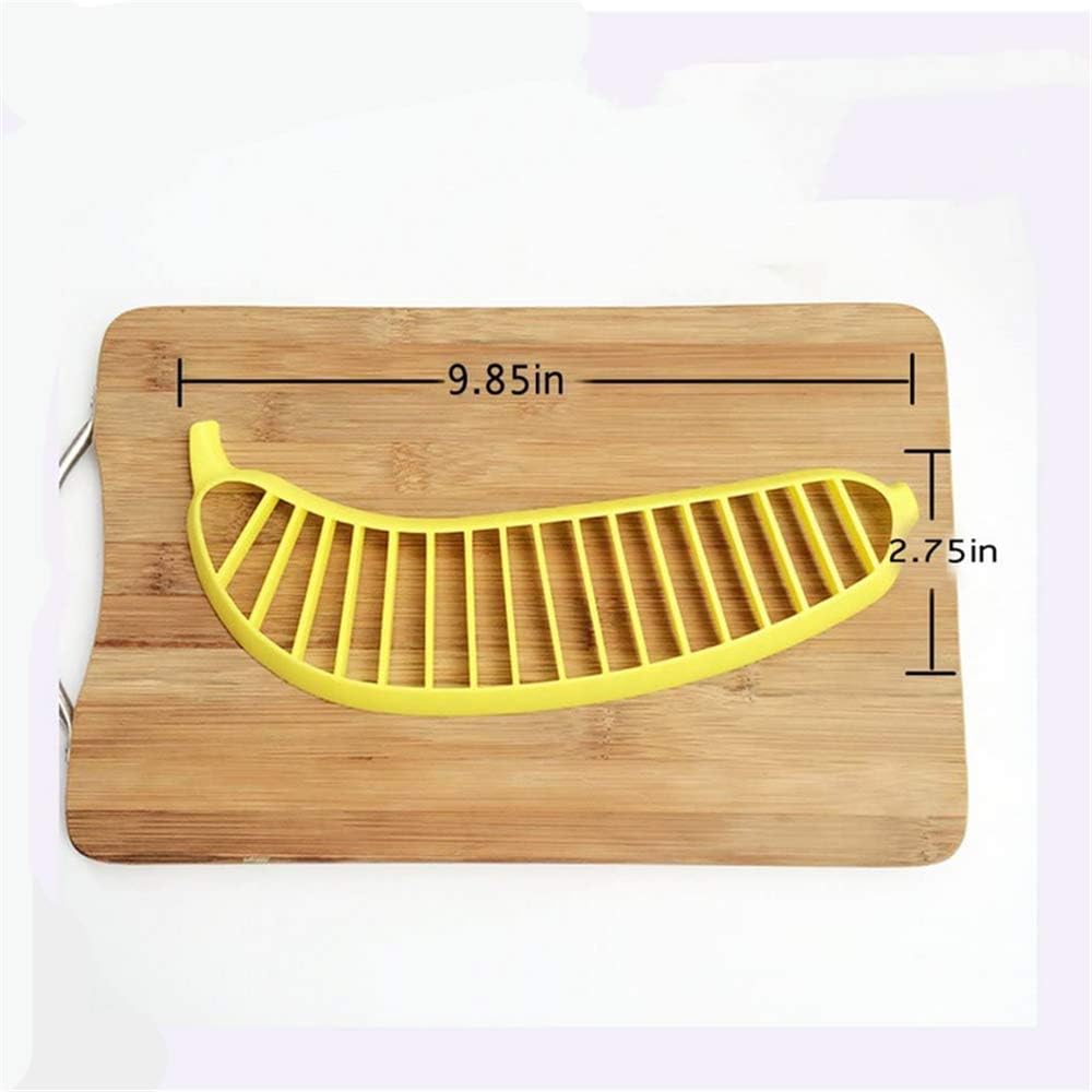 Banana Slicer-perfect for fruit salads Generic Handle Plastic Banana Fruit Slicer Cutter Chopper