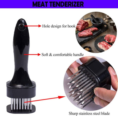 Meat Tenderizer for Tenderizing with 24 Stainless Steel Blades Cooking Machine for Your Kitchen