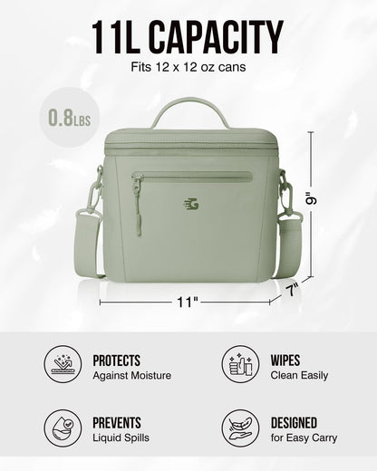 GLORIEROO Insulated Lunch Box Bag Women Girls - Waterproof Leakproof Lightweight Reusable Cooler for School Work Picnic - Back to School