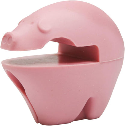Fox Run Silicone Pot Clip Spoon Rest, Chicken, 2.5", Yellow