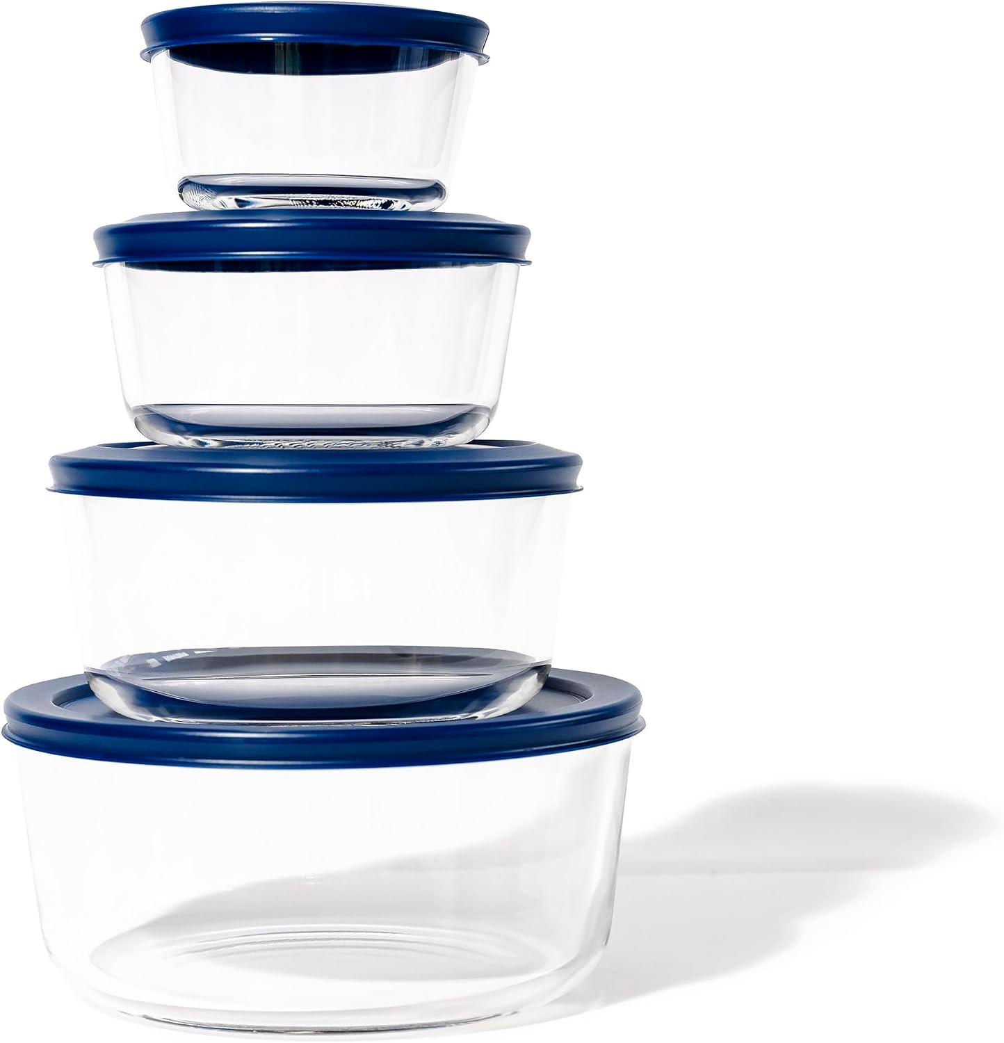 6-Piece Glass Food Storage Containers Set (3 Containers + 3 BPA-Free Lids) | 2-Cup, Leakproof | Microwave, Freezer, Oven & Dishwasher Safe | Ideal for Meal Prep & Pantry Organization, Pistachio