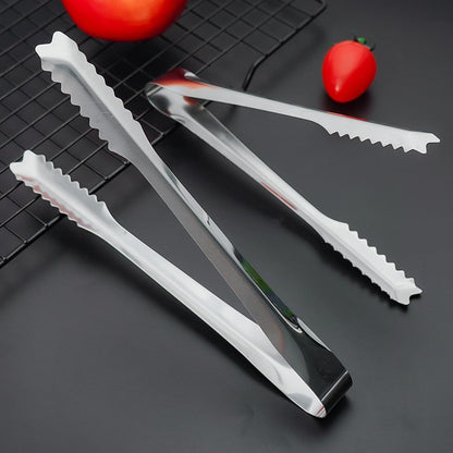 2 Pcs 304 Stainless Steel Ice Tongs, 6 inches Ice Tube Tongs for Ice Bucket Ice Sugar Cubes Coffee Bar Food Serving etc