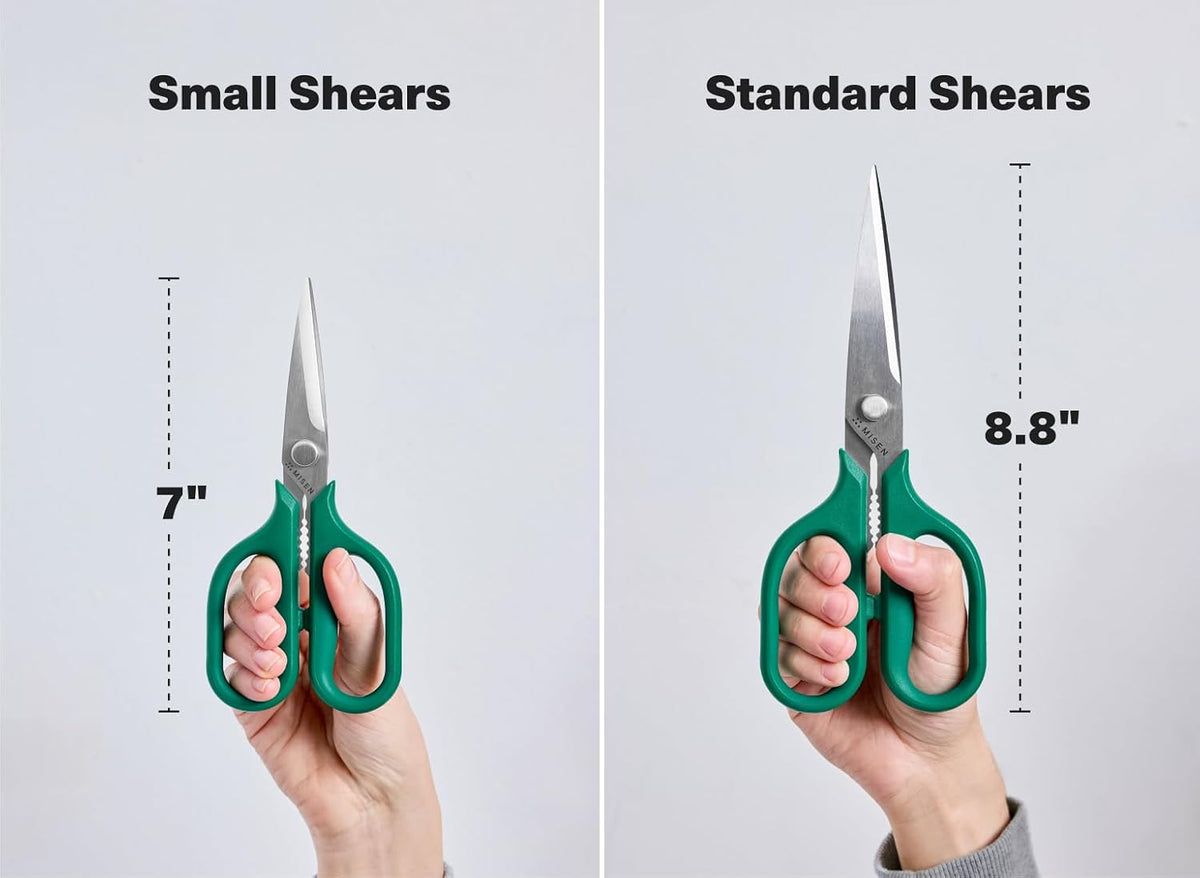 Misen Heavy Duty Kitchen Shears - Stainless Steel, Versatile and Easy Clean Scissors for Meat, Herbs and Veggies - Ambidextrous Comfort Handle - Professional Grade - Black