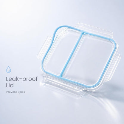 3 Pack Stainless Steel Snack Container, 3- Compartment Lunch Container with Lid, Reusable Food Storage Box for Snacks & Meal Prep (650ml / 22oz)