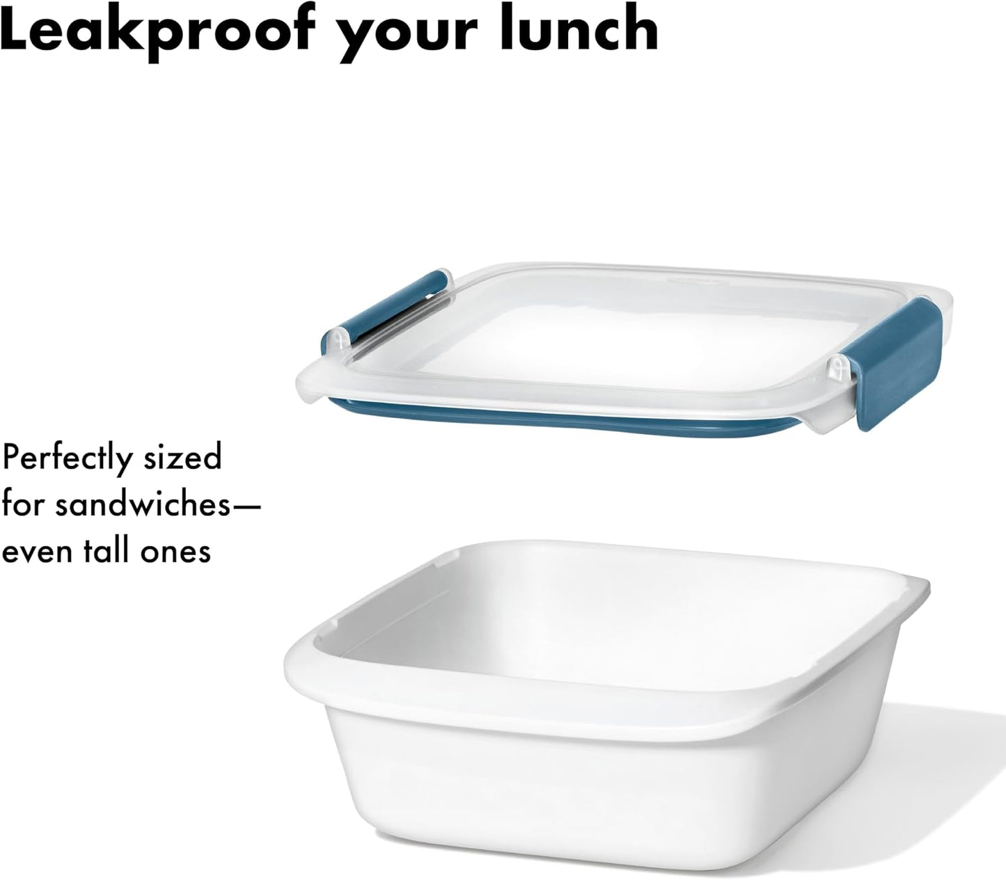OXO Good Grips Prep & Go Snack & Dip Container, Snack Fuss-Free on the Move, Leakproof Reusable Small Meal Food Storage and Lid, Food Containers with Lids, Snack Organizer, 1.6 Cups/0.4 L