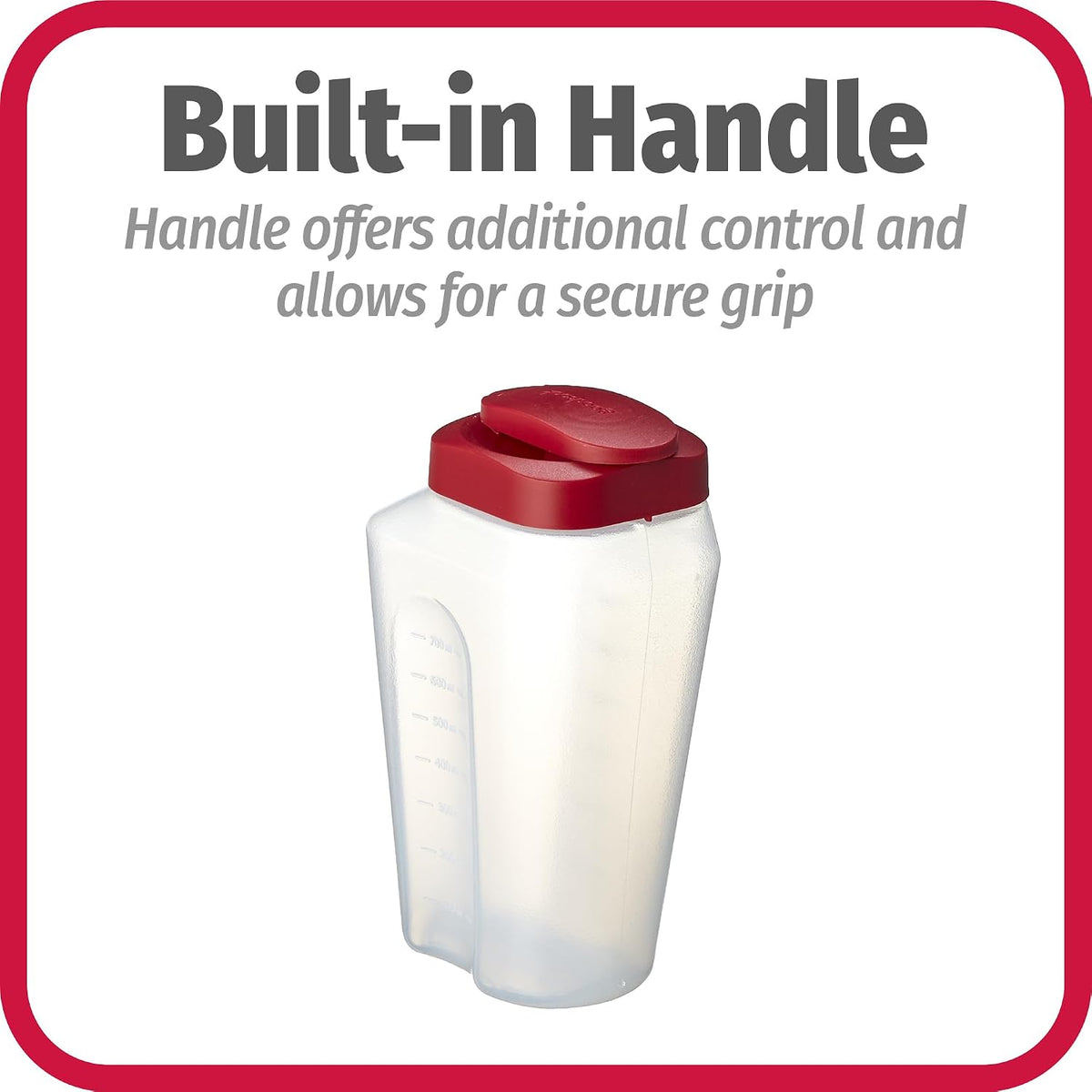 GoodCook 1 Quart Bottle with Snap Lock Easy-Pour Lid, BPA Free, Clear