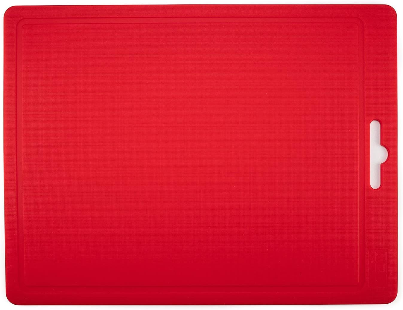 Made in Korea Silicone Cutting Board/Trivet, Non-Slip, 16.7'' x 10.3'', Dishwasher Safe, Easy Grip, BPA Free, Flexible Mat (Large, Red)